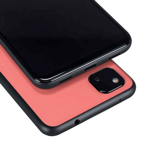 Coral Diagonal Split Google Pixel 4a Skin